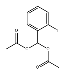 Methanediol, 1-(2-fluorophenyl)-, 1,1-diacetate Struktur