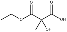 Propanedioic acid, 2-hydroxy-2-methyl-, 1-ethyl ester Struktur