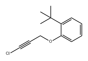 Benzene, 1-[(3-chloro-2-propyn-1-yl)oxy]-2-(1,1-dimethylethyl)- Struktur