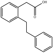 Benzeneacetic acid, 2-(2-phenylethyl)- Struktur