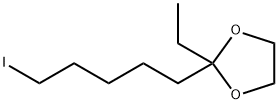 1,3-Dioxolane, 2-ethyl-2-(5-iodopentyl)- Struktur