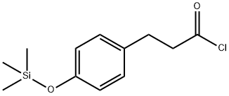 Benzenepropanoyl chloride, 4-[(trimethylsilyl)oxy]- Struktur