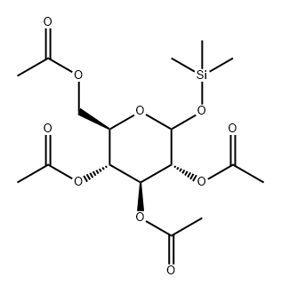 D-Glucopyranose, 1-O-(trimethylsilyl)-, 2,3,4,6-tetraacetate