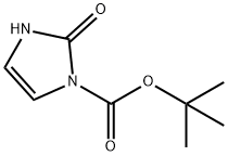 1H-Imidazole-1-carboxylic acid, 2,3-dihydro-2-oxo-, 1,1-dimethylethyl ester Struktur