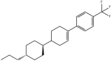 Benzene, 1-[4-(4-propylcyclohexyl)-1-cyclohexen-1-yl]-4-(trifluoromethyl)-, trans- (9CI) Struktur