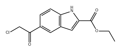 1H-Indole-2-carboxylic acid, 5-(2-chloroacetyl)-, ethyl ester