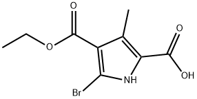 1H-Pyrrole-2,4-dicarboxylic acid, 5-bromo-3-methyl-, 4-ethyl ester