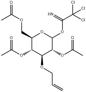 2,4,6-Tri-O-acetyl-3-O-allyl-D-glucopyranosyl trichloroacetimidate Struktur