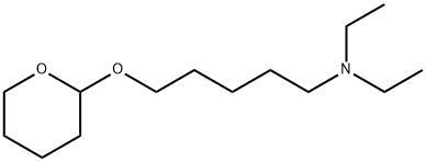 1-Pentanamine, N,N-diethyl-5-[(tetrahydro-2H-pyran-2-yl)oxy]- Struktur