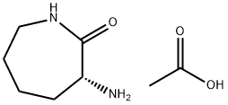 2H-Azepin-2-one, 3-aminohexahydro-, (3R)-, acetate (1:1) Struktur