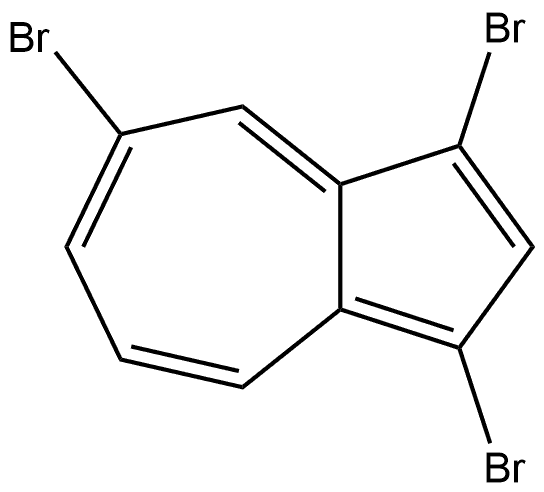 1,3,5-Tribromoazulene Struktur