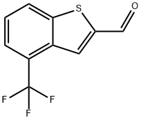 4-(Trifluoromethyl)benzothiophene-2-carbaldehyde Struktur