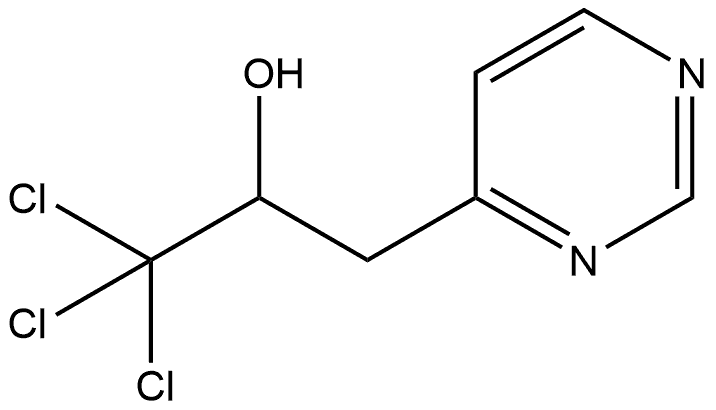 4-Pyrimidineethanol, α-(trichloromethyl)- Struktur