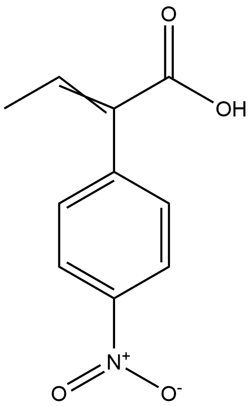 Benzeneacetic acid, α-ethylidene-4-nitro- Struktur