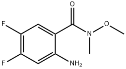 Benzamide, 2-amino-4,5-difluoro-N-methoxy-N-methyl- Struktur