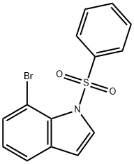 1-(Benzenesulfonyl)-7-bromo-indole Struktur