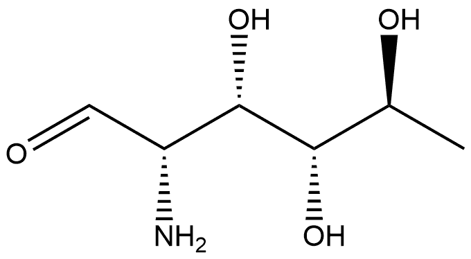 2-Amino-2,6-dideoxy-L-glucose Struktur