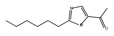 Ethanone, 1-(2-hexyl-1H-imidazol-5-yl)- Struktur