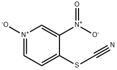 Thiocyanic acid, 3-nitro-4-pyridyl ester, oxide (7CI) Struktur