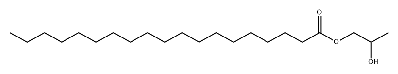 Nonadecanoic acid 2-hydroxypropyl ester Struktur