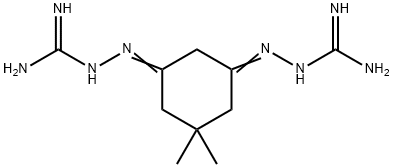 2,2'-(5,5-Dimethyl-1,3-cyclohexanediylidene)bis(hydrazinecarbimide amide) Struktur