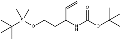 Carbamic acid, [1-[2-[[(1,1-dimethylethyl)dimethylsilyl]oxy]ethyl]-2-propenyl]-, 1,1-dimethylethyl ester (9CI)