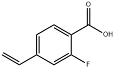 Benzoic acid, 4-ethenyl-2-fluoro- Struktur