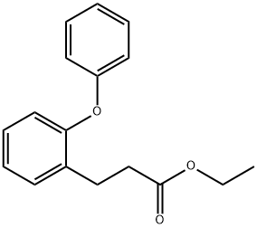 Benzenepropanoic acid, 2-phenoxy-, ethyl ester Struktur