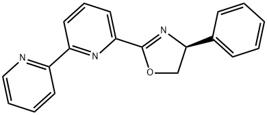 2,2'-Bipyridine, 6-[(4S)-4,5-dihydro-4-phenyl-2-oxazolyl]- Struktur