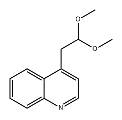 Quinoline, 4-(2,2-dimethoxyethyl)- Struktur