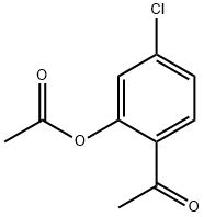 Ethanone, 1-[2-(acetyloxy)-4-chlorophenyl]- Struktur