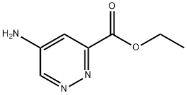 3-Pyridazinecarboxylic acid, 5-amino-, ethyl ester Struktur