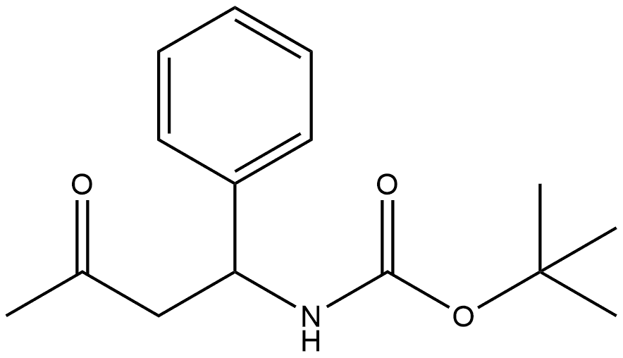 tert-butyl (3-oxo-1-phenylbutyl)carbamate Struktur