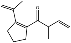 3-Buten-1-one, 2-methyl-1-[2-(1-methylethenyl)-1-cyclopenten-1-yl]- Struktur