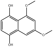 1,4-Naphthalenediol, 5,7-dimethoxy- Struktur