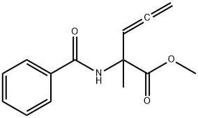 3,4-Pentadienoic acid, 2-(benzoylamino)-2-methyl-, methyl ester Struktur