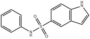 1H-Indole-5-sulfonamide, N-phenyl- Struktur