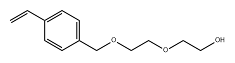 Ethanol, 2-[2-[(4-ethenylphenyl)methoxy]ethoxy]- Struktur