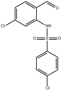 4-chloro-N-(5-chloro-2-formylphenyl)benzenesulfonamide Struktur