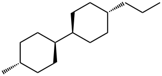 1,1'-Bicyclohexyl, 4-methyl-4'-propyl-, [trans(trans)]- Struktur