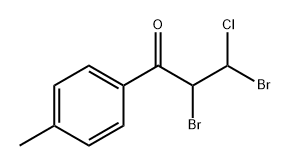 1-Propanone, 2,3-dibromo-3-chloro-1-(4-methylphenyl)-