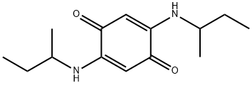 2,5-Cyclohexadiene-1,4-dione, 2,5-bis[(1-methylpropyl)amino]- Struktur