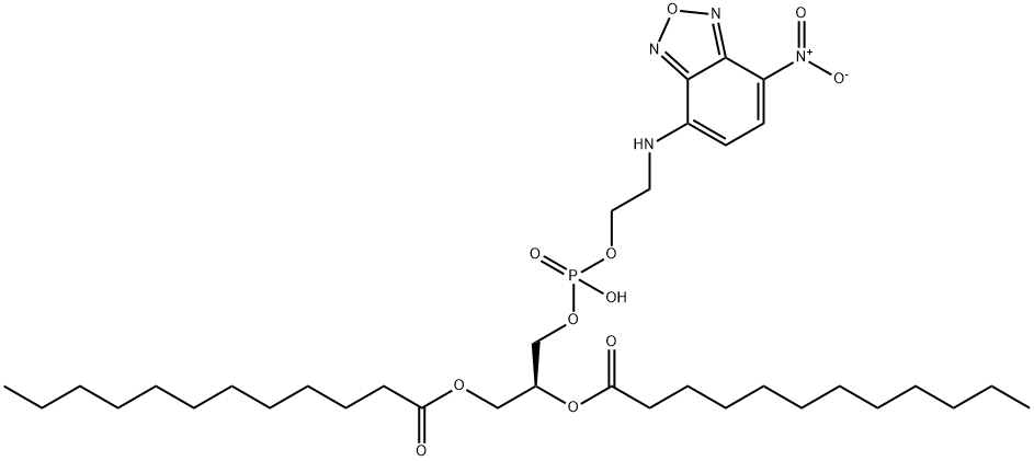 N-NBD-1,2-dilauroylphosphatidylethanolamine Struktur