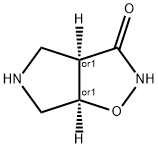 (3aR,6aR)-rel-hexahydro-3H-Pyrrolo[3,4-d]isoxazol-3-one (Relative struc) Struktur