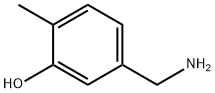 Phenol, 5-(aminomethyl)-2-methyl- Struktur