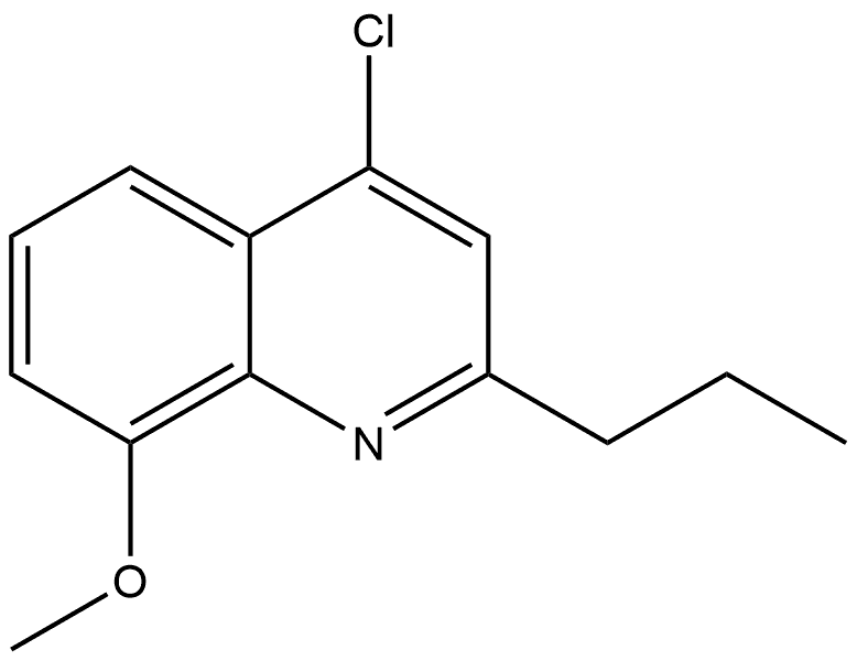 4-CHLORO-8-METHOXY-2-(PROP-1-YL)QUINOLINE Struktur