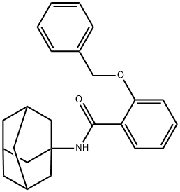 Benzamide, 2-(phenylmethoxy)-N-tricyclo[3.3.1.13,7]dec-1-yl- Struktur