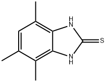 2H-Benzimidazole-2-thione,1,3-dihydro-4,5,7-trimethyl-(9CI) Struktur