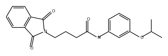 2H-Isoindole-2-butanamide, 1,3-dihydro-N-[3-(1-methylethoxy)phenyl]-1,3-dioxo- Struktur