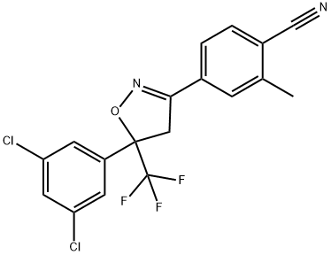 4-[5-(3,5-Dichlorophenyl)-4,5-dihydro-5-(trifluoromethyl)-3-isoxazolyl]-2-methylbenzonitrile|